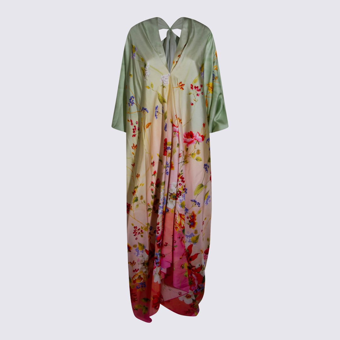 Roberto Cavalli Dresses - GREEN/FUCHSIA | 0b296067f2301b1d11ce1a86429c909742f38967