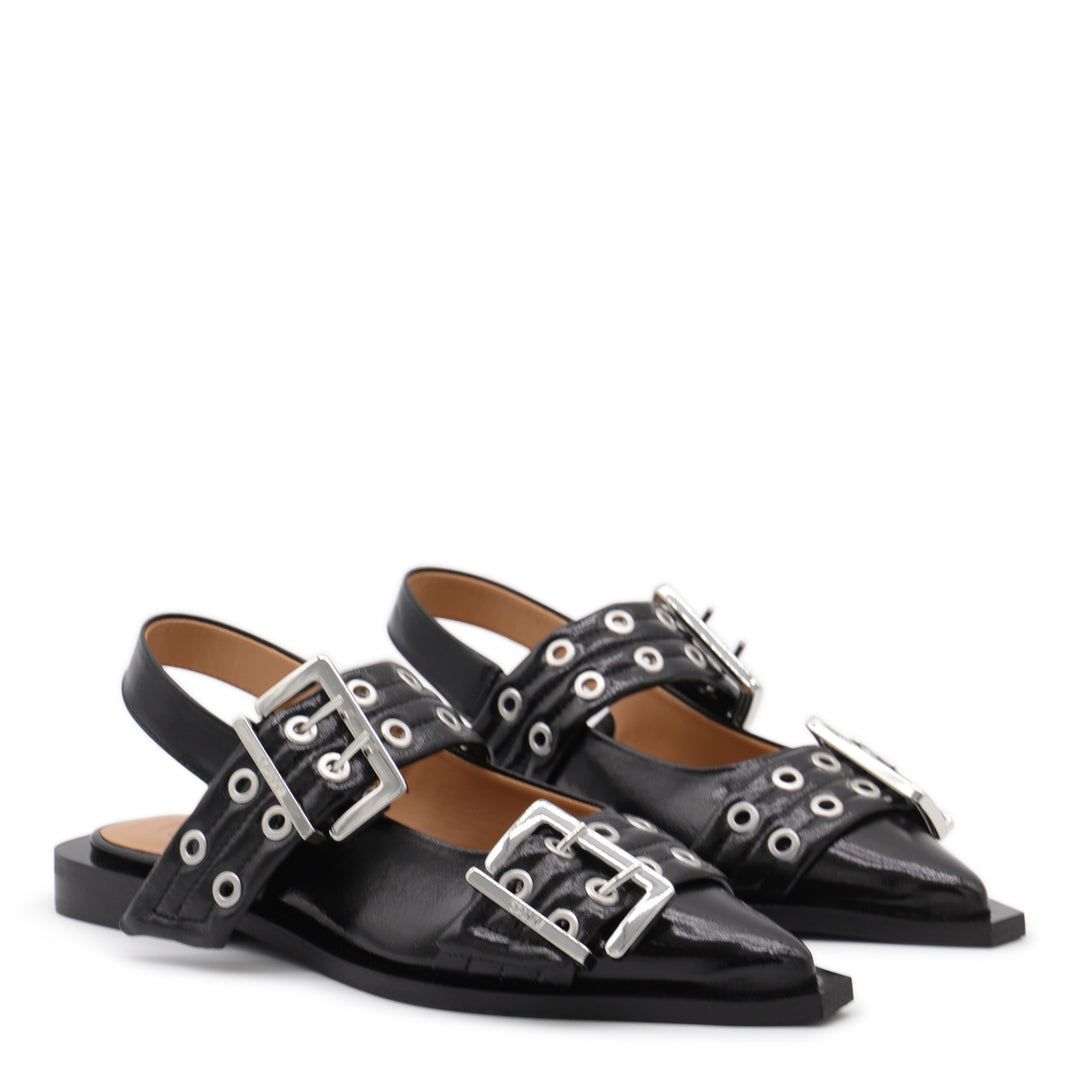 Ganni Flat shoes - Blacks and greys | f50e6377767fe8a2f95bfa36d9a15ecfcbb85bed