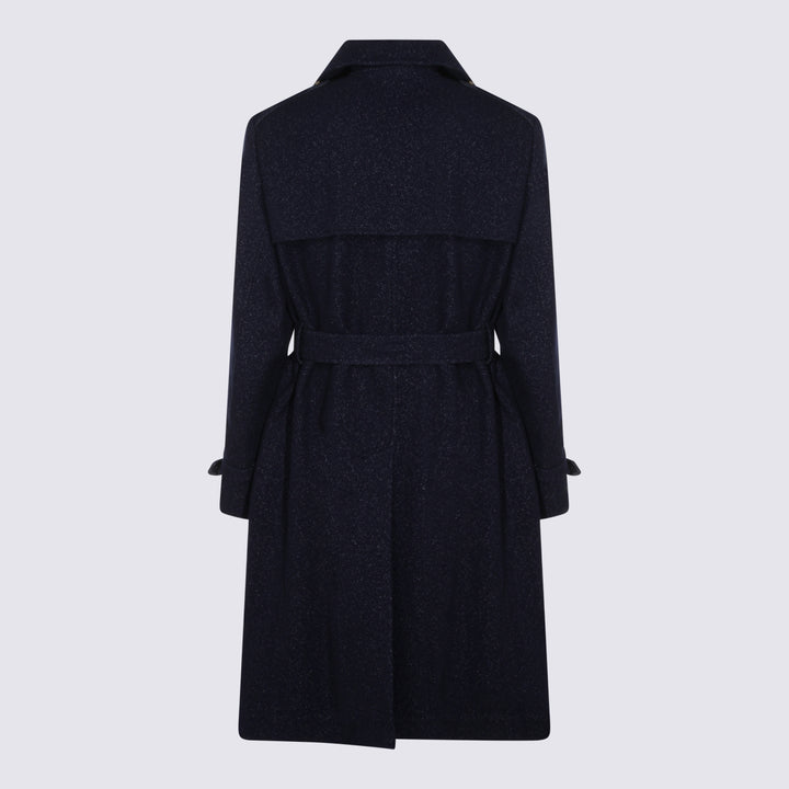 Brunello Cucinelli Coats - Blue and green | 04445b9ddb8c01efe923cf25aad355ab975f8ea6