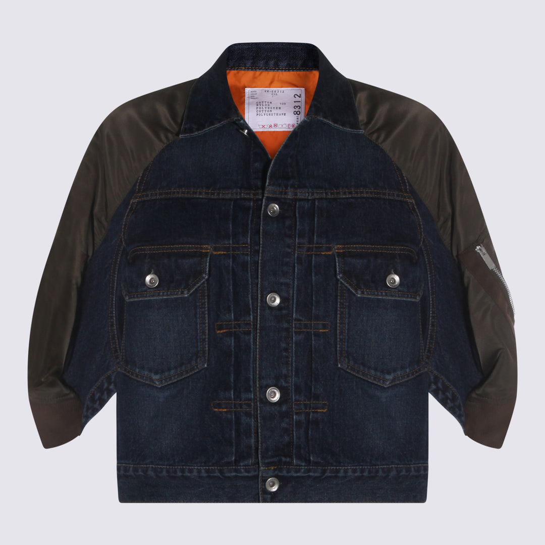 Sacai Jackets - BLUE/KHAKI | 8cca8ca30dd2fd3b4b5d6eac664679b50fc720e4