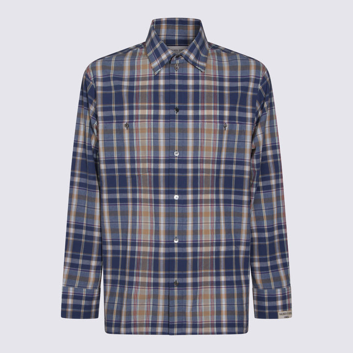 Golden Goose Shirts - NEW WHEAT/INDIGO BLUE/OLD RED | 6cec8e5844233304d26a765dd864111e99e1c55d