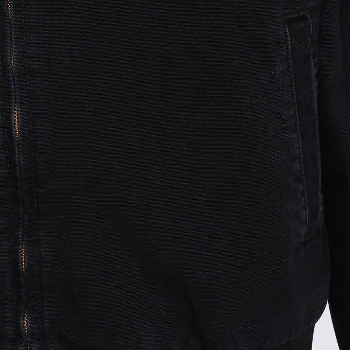 Carhartt Wip Jackets - BLACK GRIND WASH | 5b316b924dc38b0affa3b4027e287a687fb81824