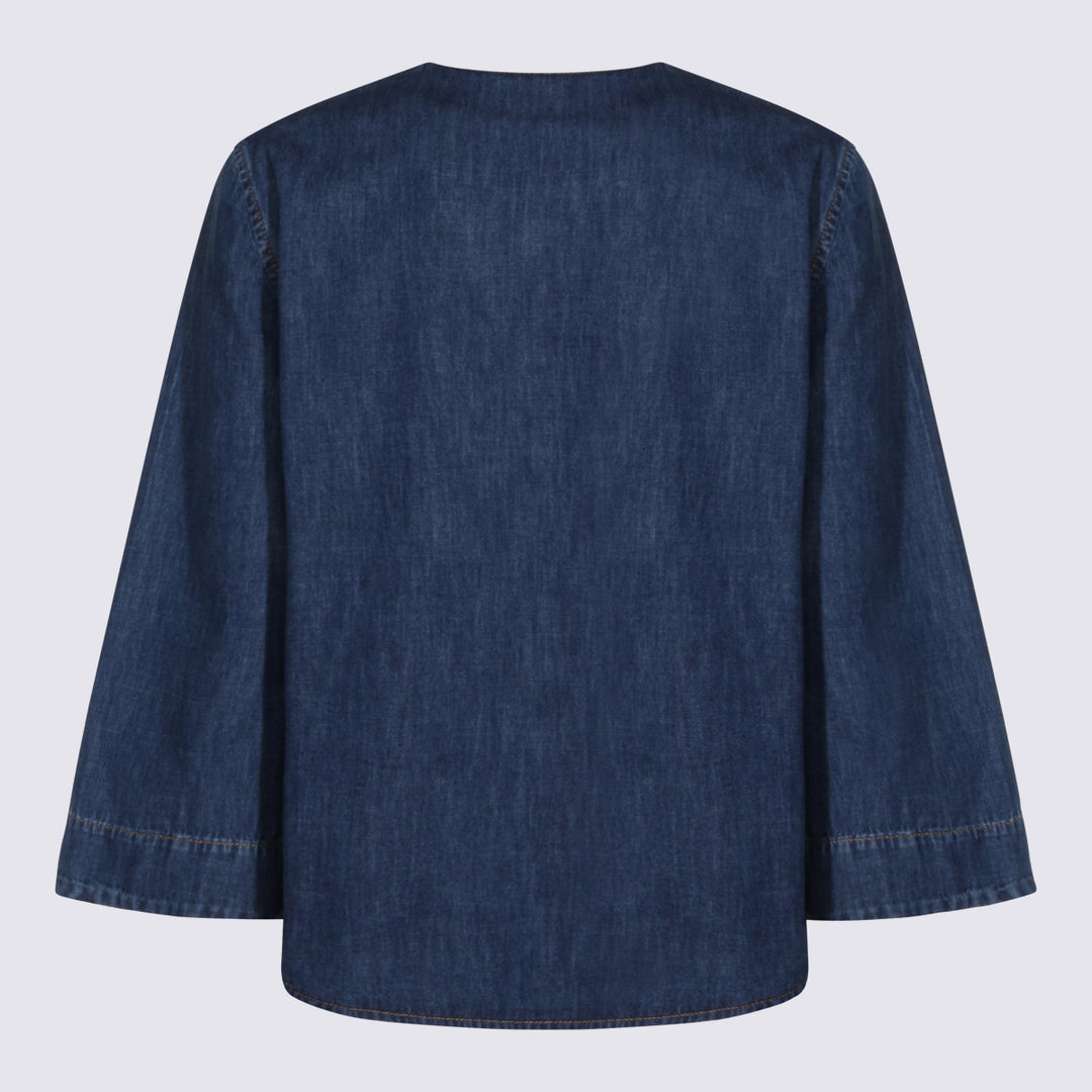 Valentino Top - MEDIUM BLUE | c4467018f58e8facdf269269cb5f97b8c4cb3ea7
