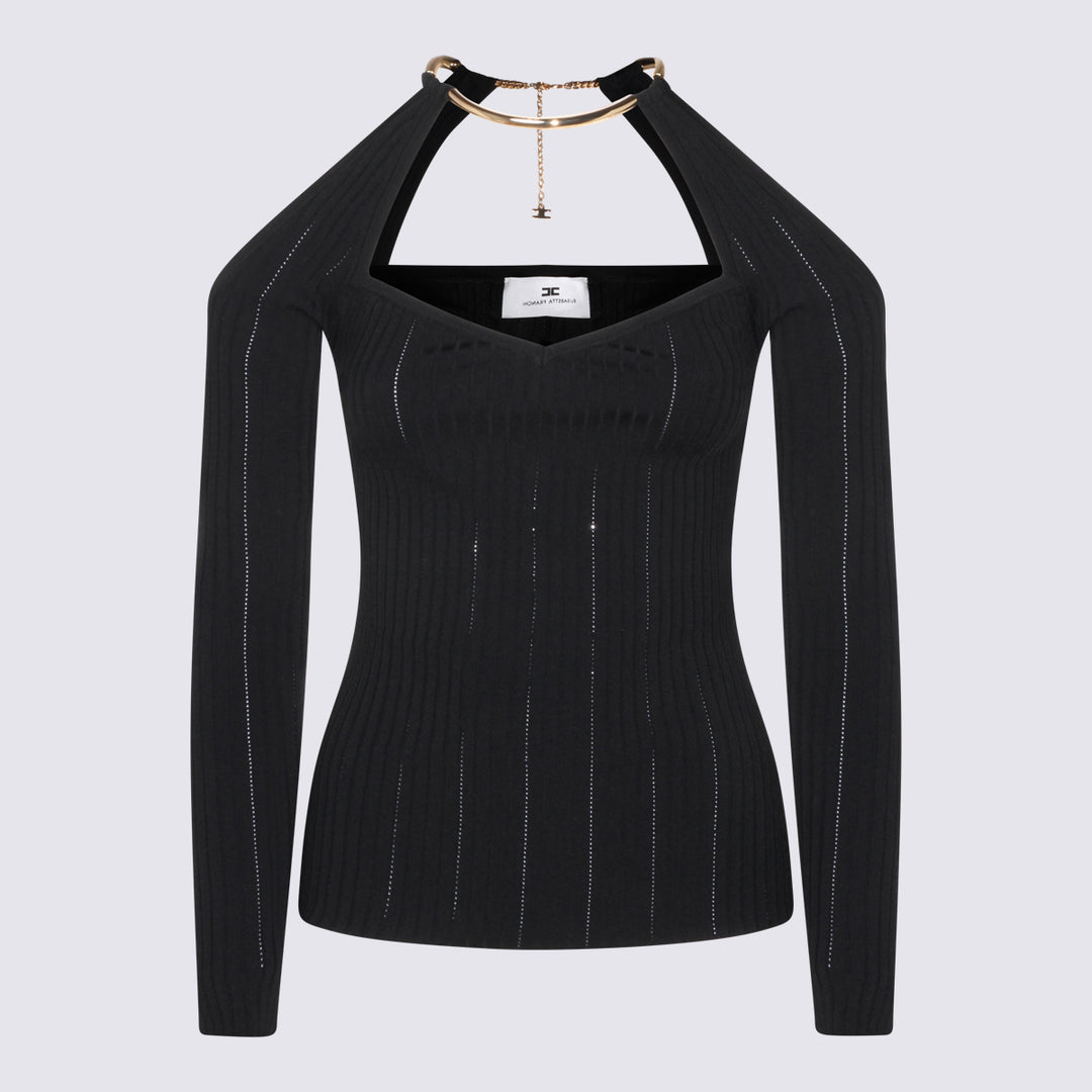 Elisabetta Franchi Sweaters - Blacks and greys | 0e7aeed010f2c8547e4002f5883c3d5990de4f87