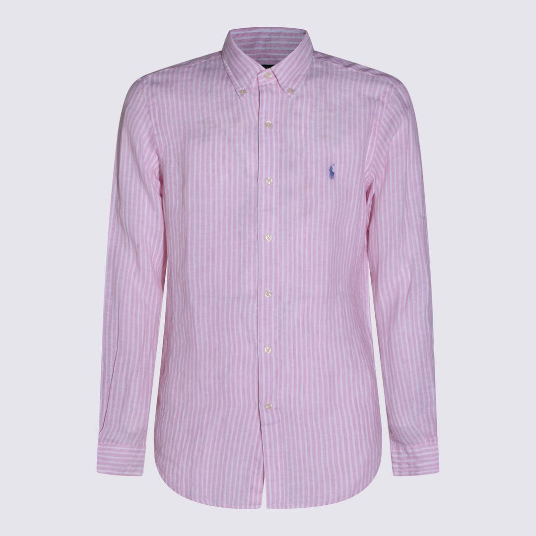 Polo Ralph Lauren Shirts - 5137B PINK WHITE | 15f4b7d62cb18a80ddceb8a0c804a7ed8809d3b9