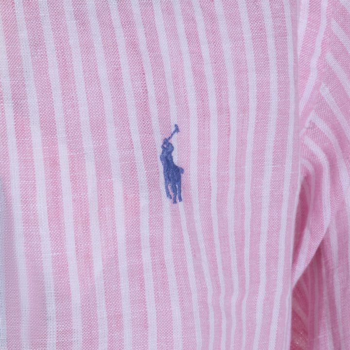 Polo Ralph Lauren Shirts - 5137B PINK WHITE | e4687275181450cffaf686a7ff2bba60196cef30