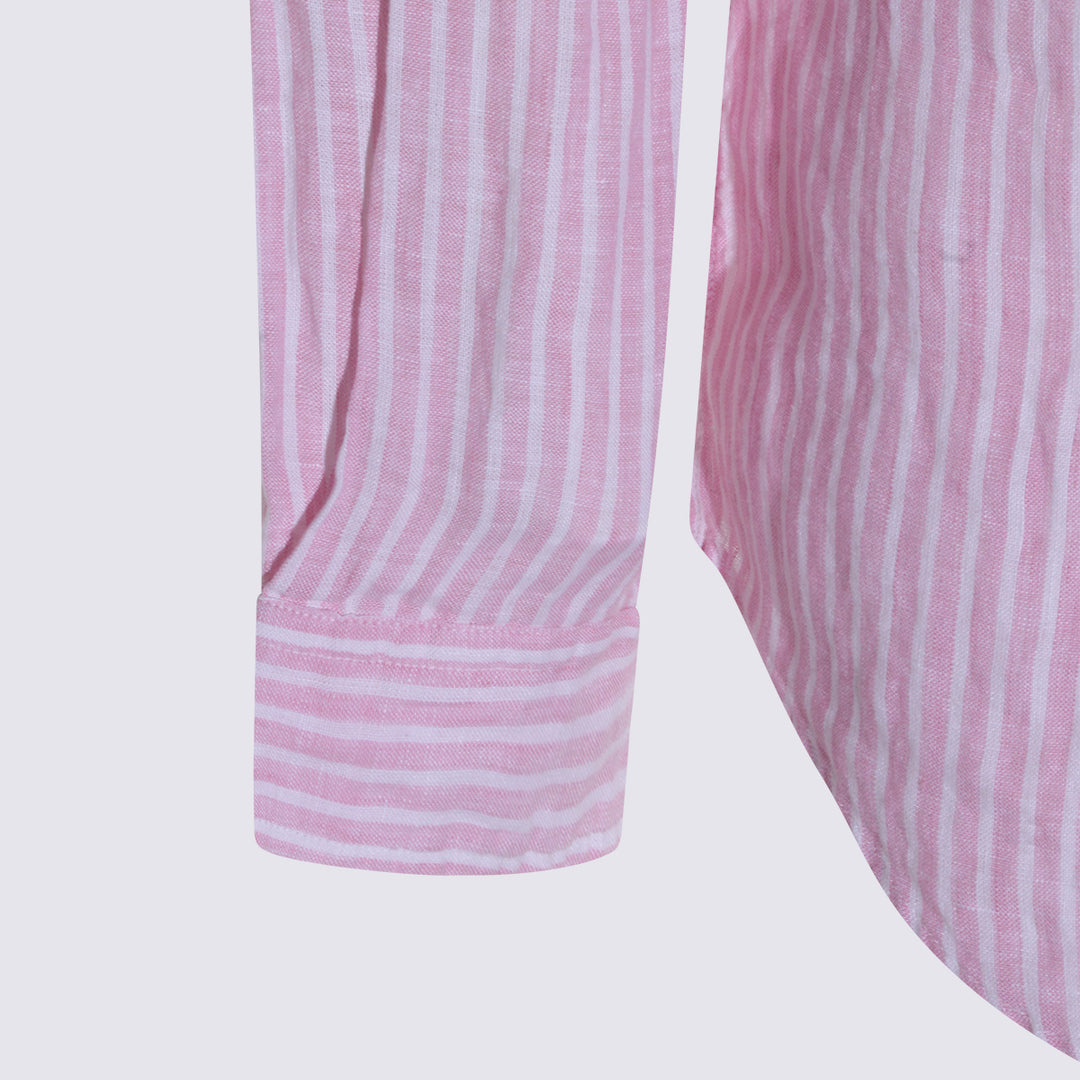 Polo Ralph Lauren Shirts - 5137B PINK WHITE | 479a4c89108dad597f6e1795cd58cfcd30113f28