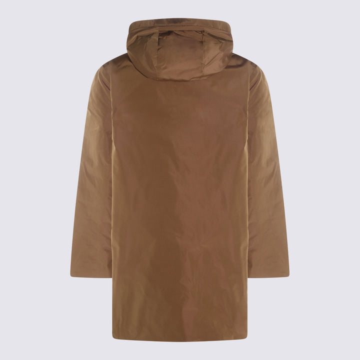 Herno Coats - CAMEL/NAVY | 02aa827524762ac58465cc74831f70a567aa0ad3