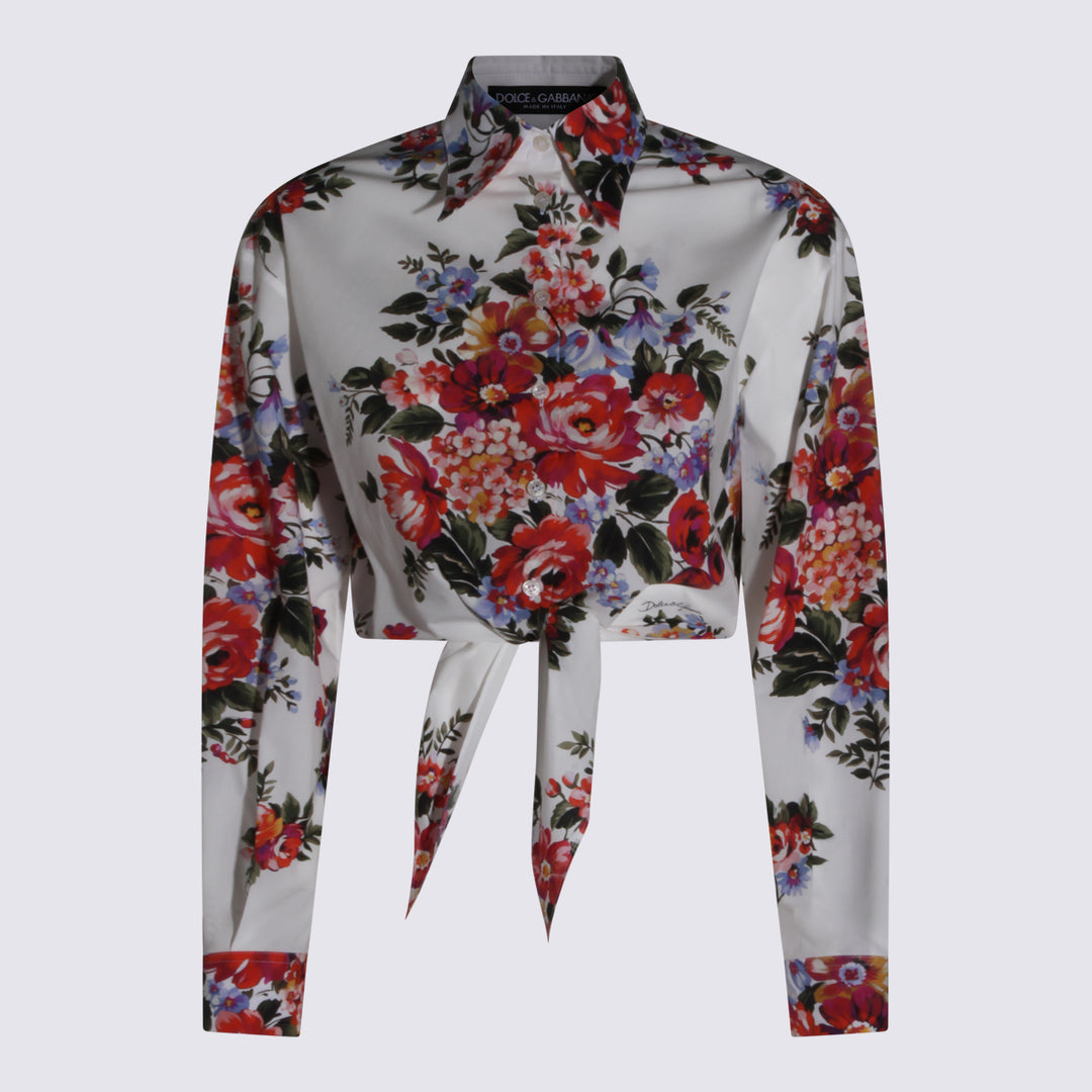 Dolce & Gabbana Shirts - FIORI F.DO BIANCO | cded2bb3730e9fd14d9bd14c7c533fd049075672