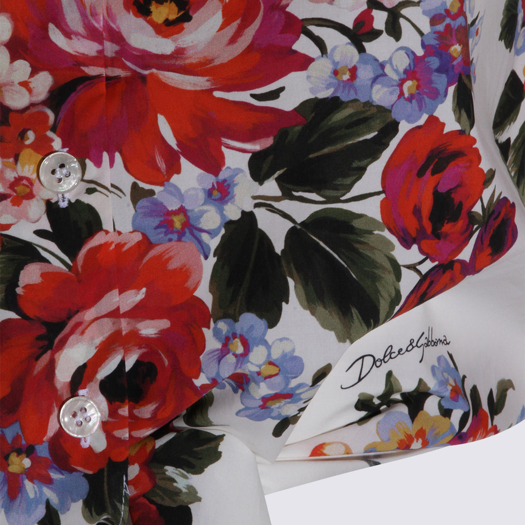 Dolce & Gabbana Shirts - FIORI F.DO BIANCO | 620db6953309ce85eafc2c0bfd0c3134dedf0640