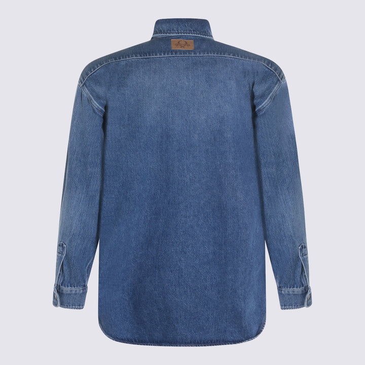 Moschino Shirts - Blu e verdi | a18022dec1b42ab8823efc856f4b9a29cbc9a3ea