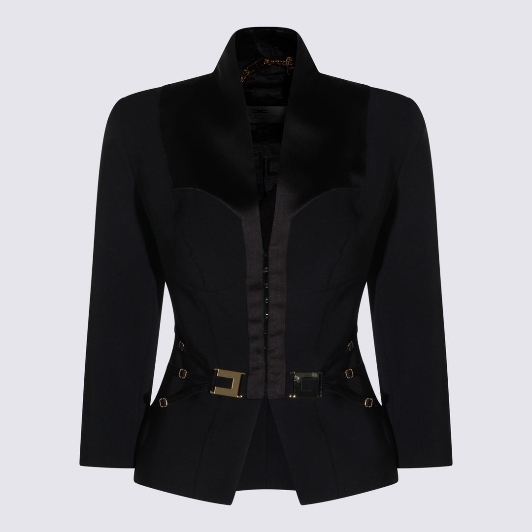 Elisabetta Franchi Jackets - Blacks and greys | 166da3d1eea0aec53b92f478b26bcb08e05bc64e