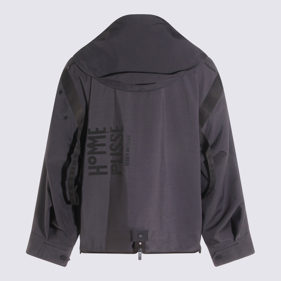 Homme Plisse Issey Miyake Jackets - Charcoal | 4b52fd1592a4fd40eb5a77ab17157fffec6c0416