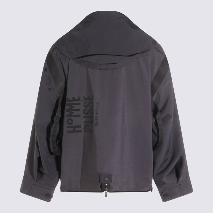 Homme Plisse Issey Miyake Jackets - Charcoal | 4b52fd1592a4fd40eb5a77ab17157fffec6c0416