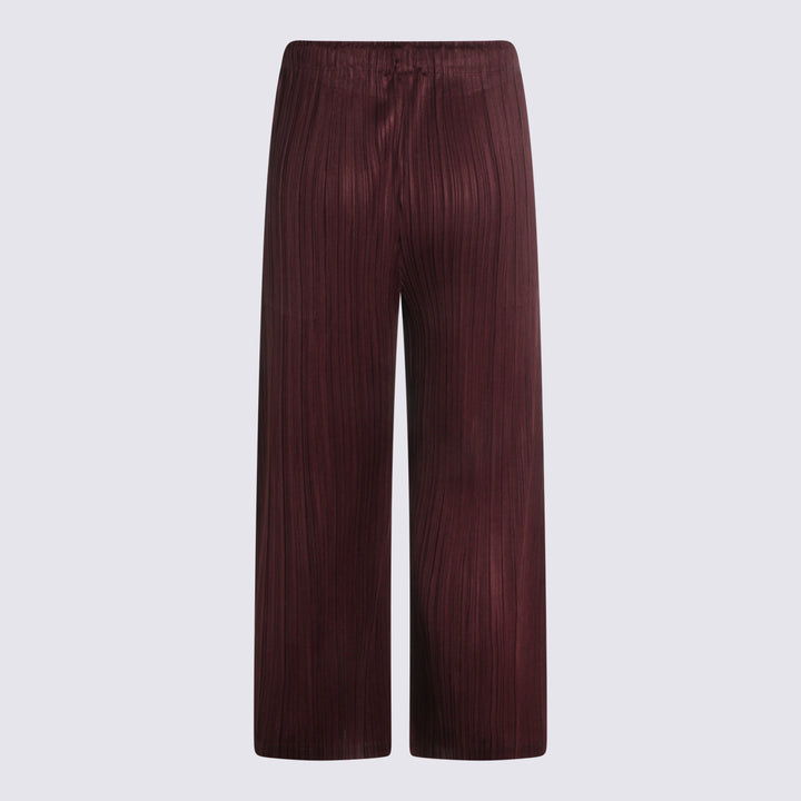 Pleats Please Issey Miyake Trousers - Brown | 2a5208c64f0efd8710314f5da88ce067869e6c25