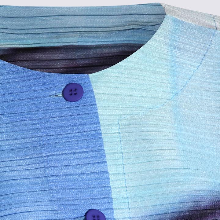 Pleats Please Issey Miyake Top - BLUE/YELLOW | 56f798e85f9d89b8c7b87adcaf6be8aa52e8a77c