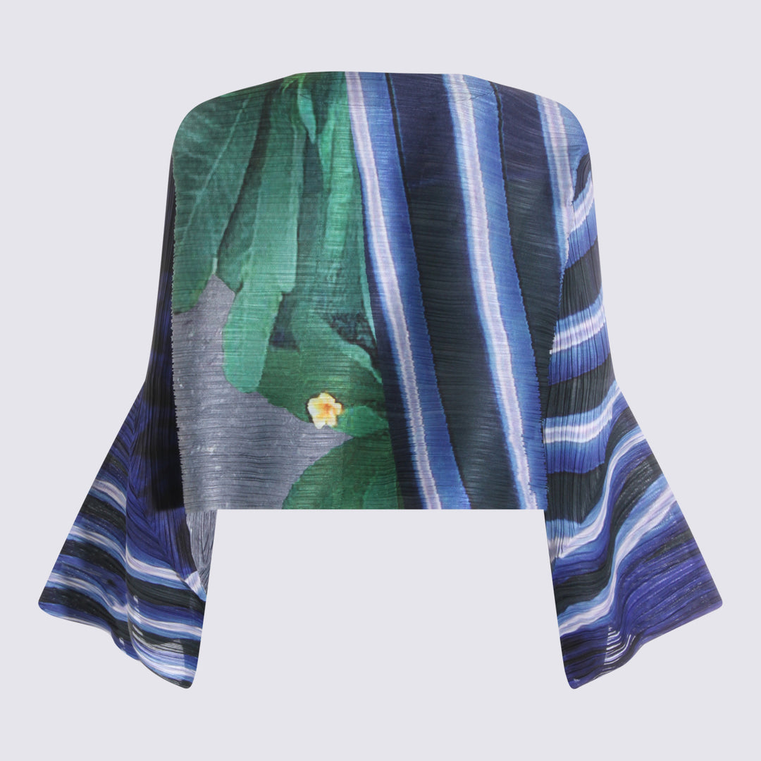 Pleats Please Issey Miyake Top - GRAY/NAVY | b2fbdd3f21cb3fb7445b835fb383076be42b552e