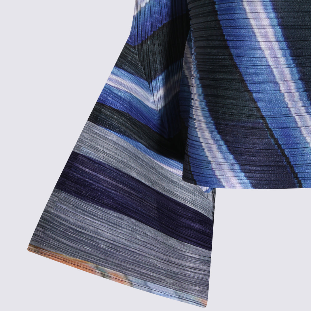 Pleats Please Issey Miyake Top - GRAY/NAVY | cef7b8e14d1ea4e56fc475f14baa53ee55b8ee8b