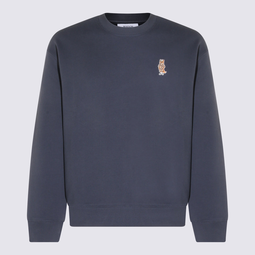 Maison Kitsune' Sweaters - SHADOW BLUE | a08610bfba230778dbfe27ad3c30dab94874248a