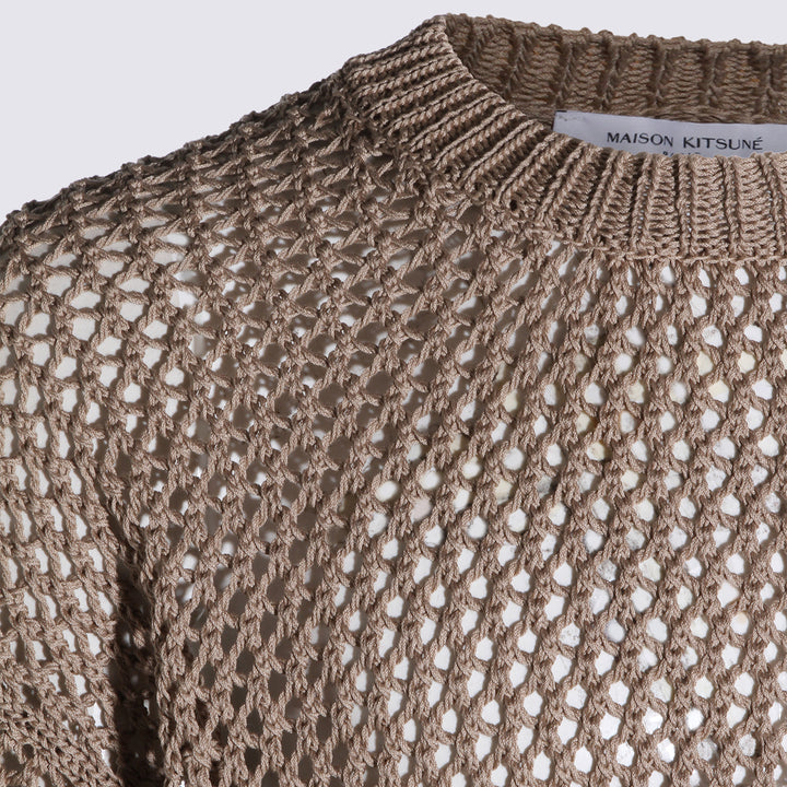 Maison Kitsune' Sweaters - MIST BEIGE | 22bdef47ad827d76943d003757cf7cf7af6739b4