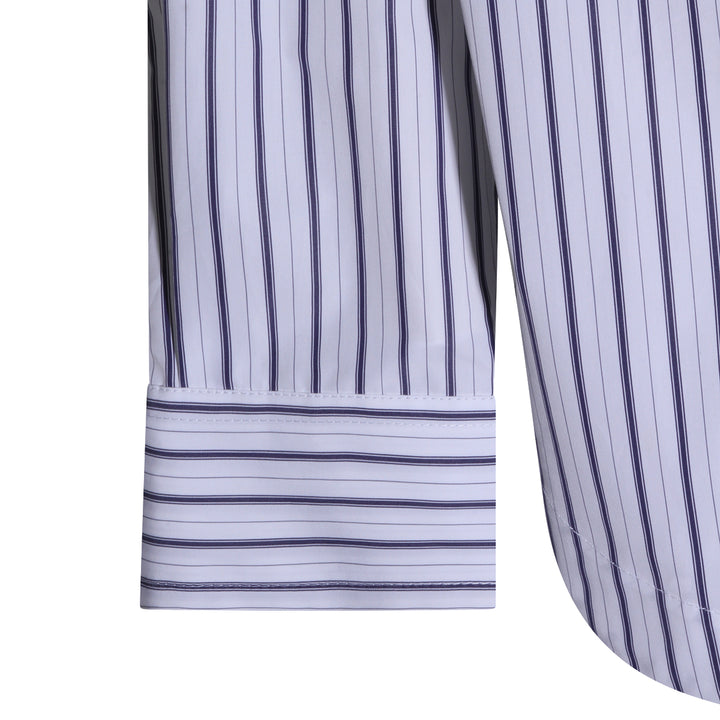 Ami Paris Shirts - White-Blue | 304f098d81f278087422f72c95ab1e0a602b1ca0