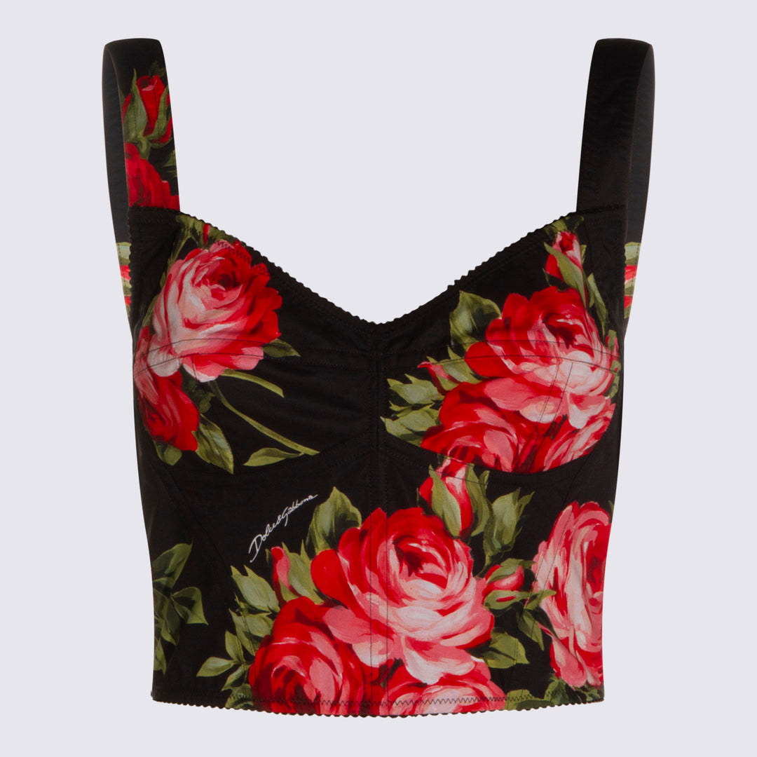 Dolce & Gabbana Top - ROSE F.DO NERO | 06d171eac3d51f891b9de02033c9f0f30f6e4997