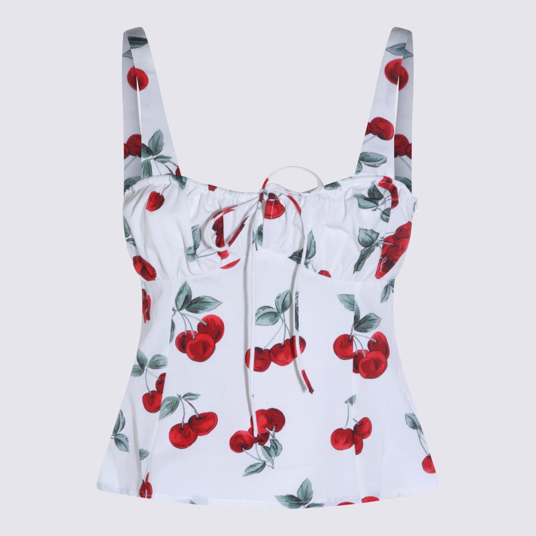 Twin-Set Top - CHERRIES WHITE/RED | 3f5e5ec6003611add65fe42a6309369d179647db