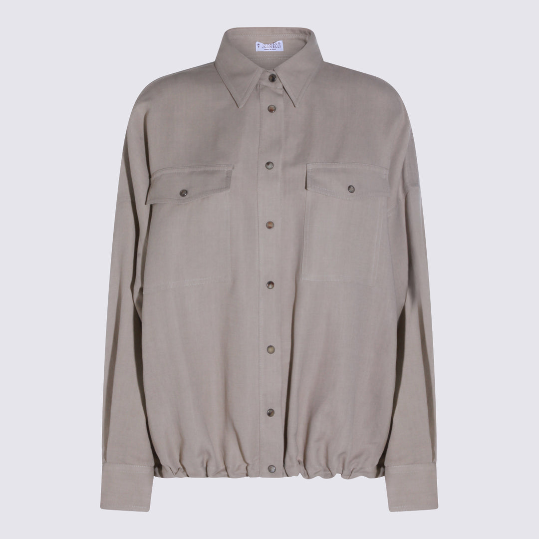 Brunello Cucinelli Jackets - SAND SHELL | b7e49f8642445db28d1fd7fa6302dcc2181699f8