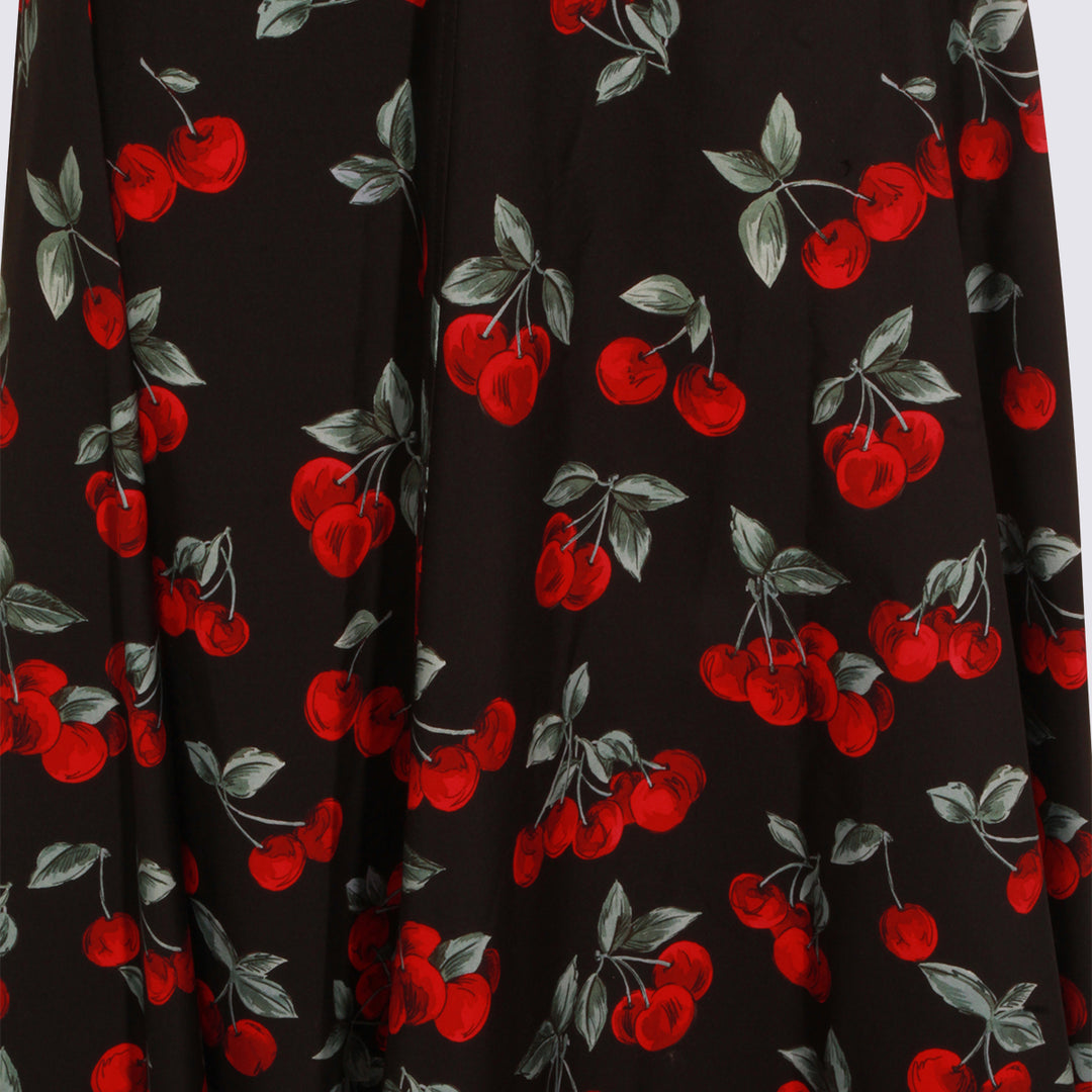 Twin-Set Dresses - CHERRIES BLACK/RED | ab959612367424c21cb6fcb068f252737d8ec872