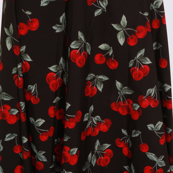 Twin-Set Dresses - CHERRIES BLACK/RED | ab959612367424c21cb6fcb068f252737d8ec872