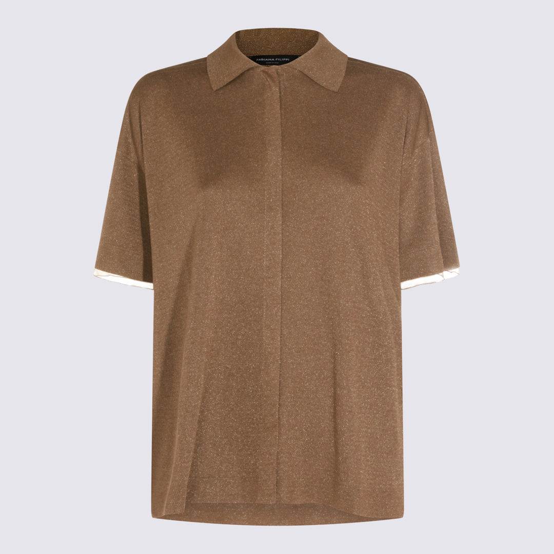 Fabiana Filippi T-shirts and Polos - Marroni | 5e1c8ce1d97dc6a840460a2282a3b078cc6c8261