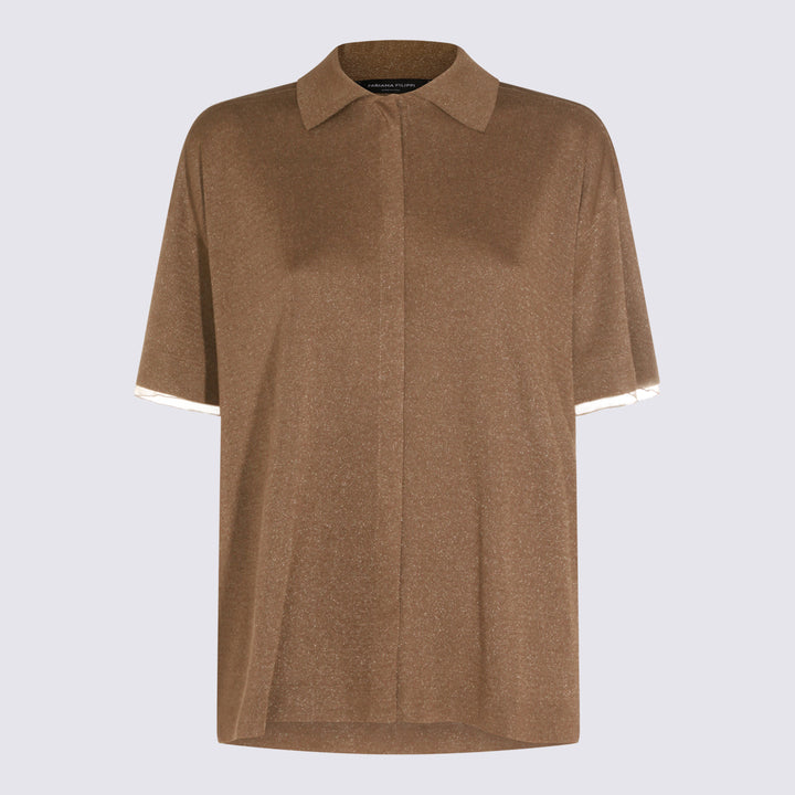 Fabiana Filippi T-shirts and Polos - Marroni | 5e1c8ce1d97dc6a840460a2282a3b078cc6c8261
