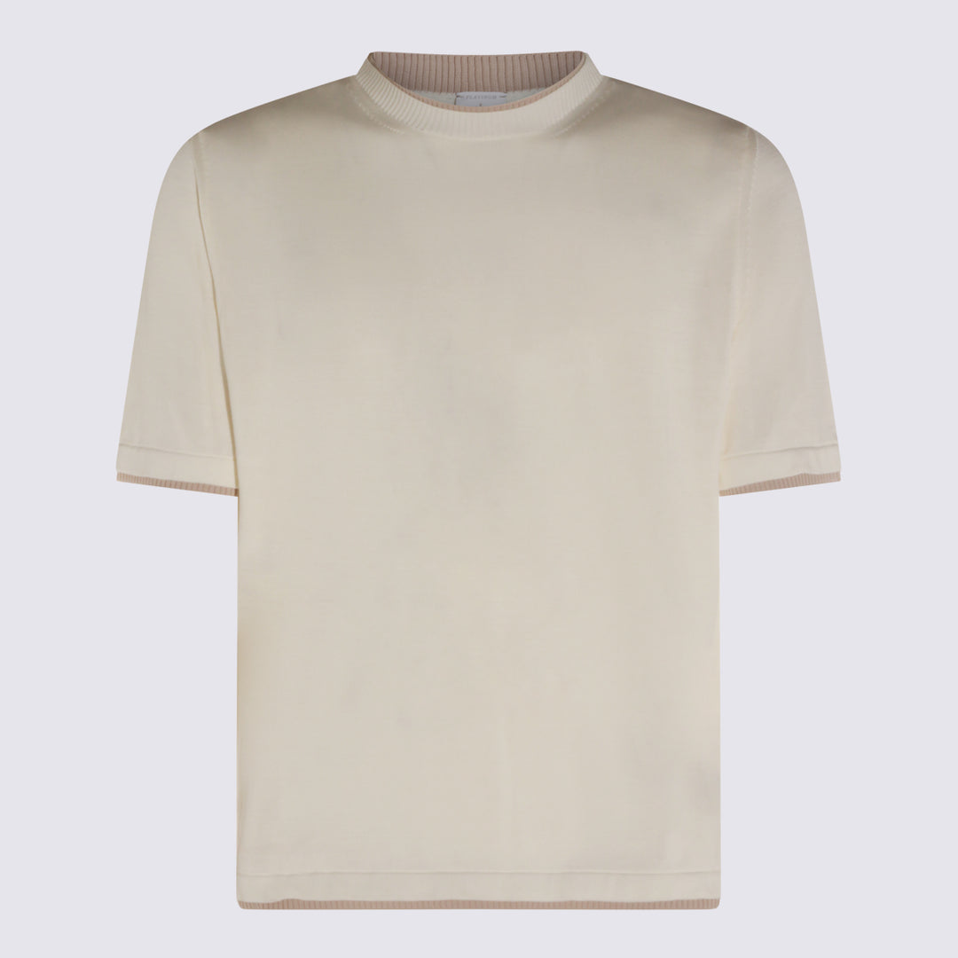 Eleventy T-shirts and Polos - BIANCO-BEIGE | 8519446d082c4f01692acd40d2cf777e11f8c613
