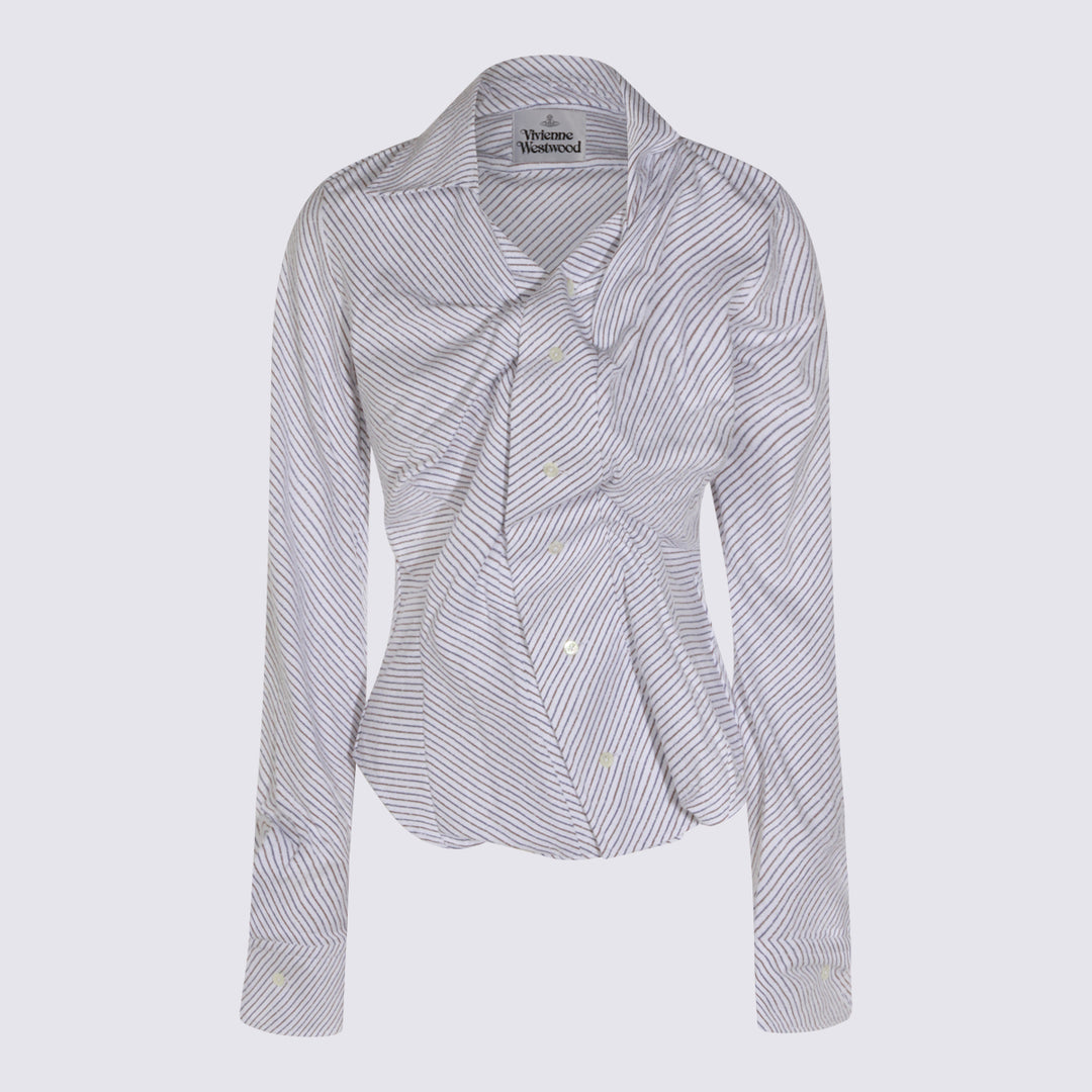 Vivienne Westwood Shirts - BLUE/BROWN | 2b745b7225c43c220bded8d7804aa8f26c1d3478