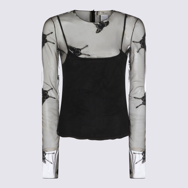 Blumarine Top - Blacks and greys | 38ea3053e1f5ec3714bd811c2dae4a1784af6fdd