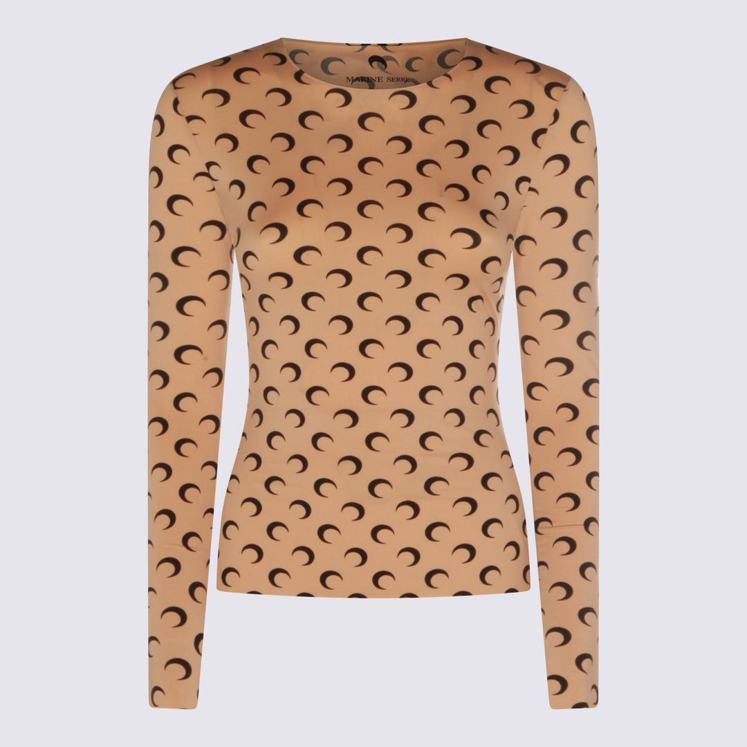 Marine Serre Top - Brown | 0985a79c708b18b986747aabaad243b748bf84a7