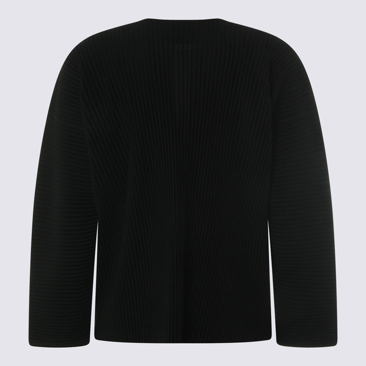 Homme Plisse Issey Miyake T-shirts and Polos - Blacks and greys | cf004027ec7ba4e133f21685fcaa8b2a3e63a6d5