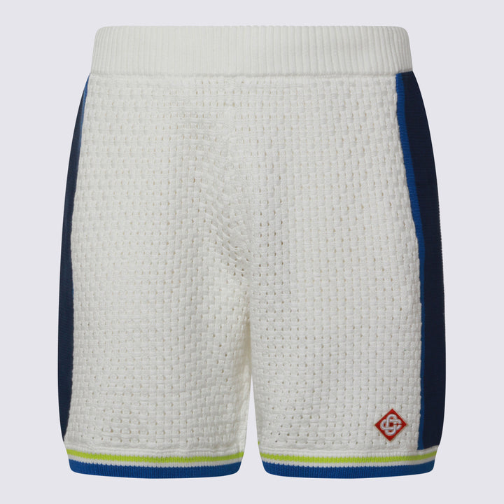 Casablanca Shorts - WHITE BLUE | 7a768914eb37e6a4ad1b59ee1dcbe51405eb60cd