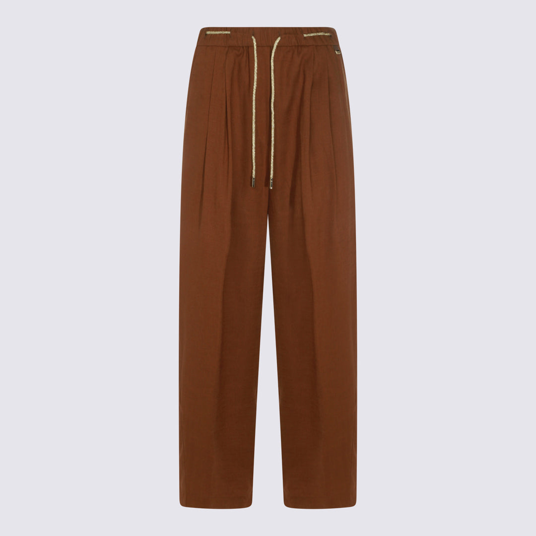 Herno Trousers - Brown | 0b37943cfc84942e6b8dc23ae4b777f626c71c82