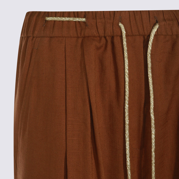 Herno Trousers - Brown | f255144c8e00a9bb5266ad0524b9b1287dd71125