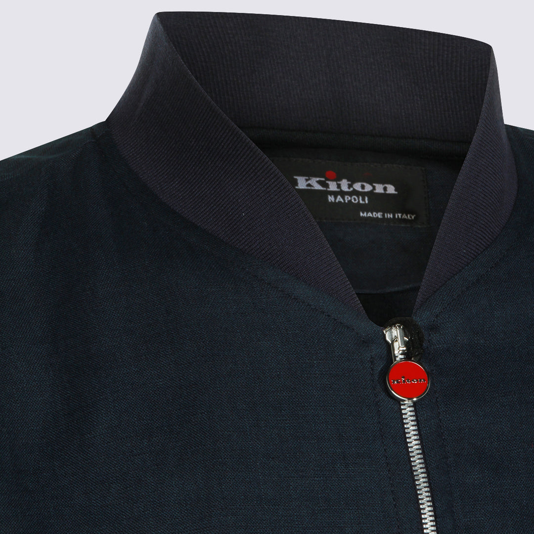 Kiton Jackets - Blue and green | 258c38b73a676990db78d6c79d48c81b3966076c
