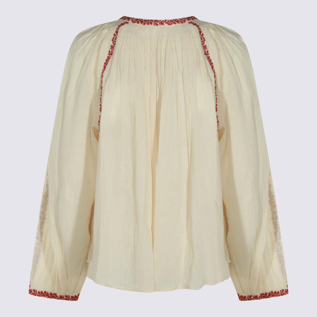 Marant Etoile Top - BEIGE/RED | 94a2e2e1513eba6a4c8b15726ae9408c9e580771