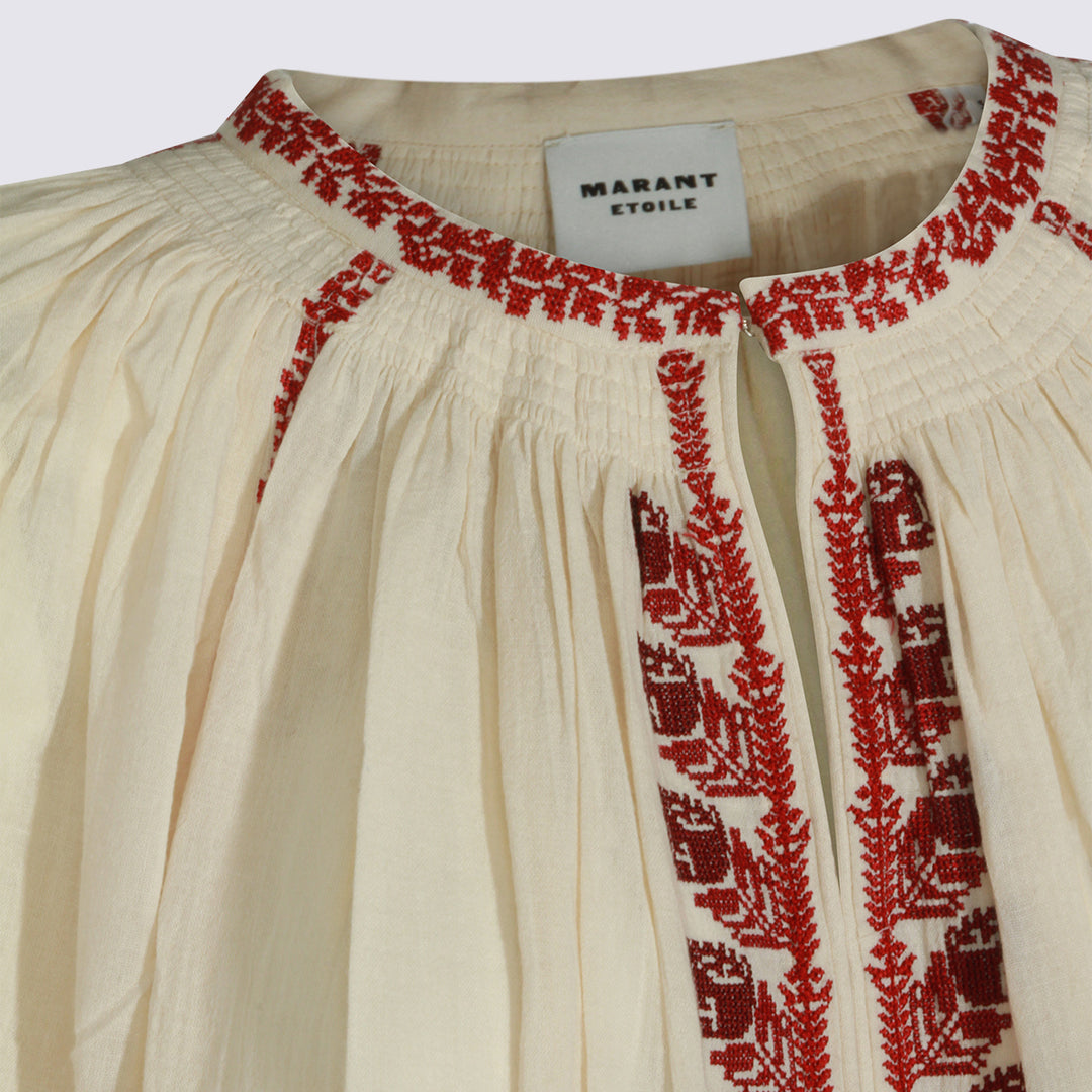 Marant Etoile Top - BEIGE/RED | 70c1ecd5c16a44004c47f0e8bed231f71cbdfb02