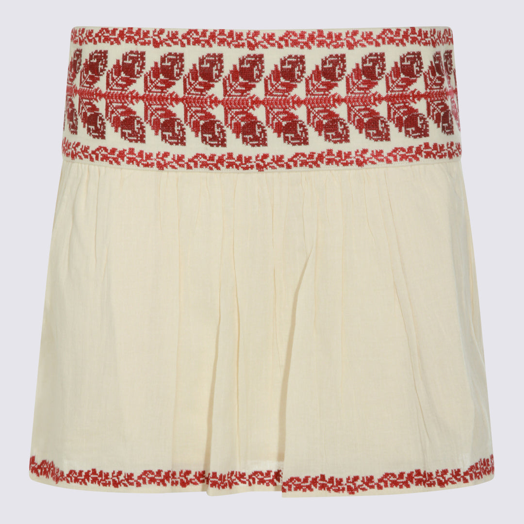 Marant Etoile Skirts - BEIGE/RED | e46678e667c244bd287e8fe52e00ad62a55a00a5