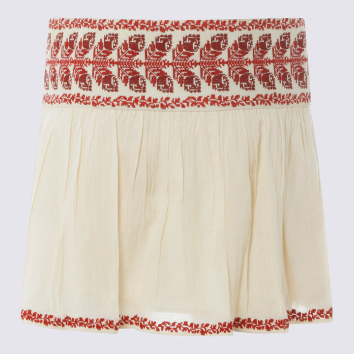 Marant Etoile Skirts - BEIGE/RED | 8c0cfff56fc66c2f0cc93e2cd8eba8d70d16add5