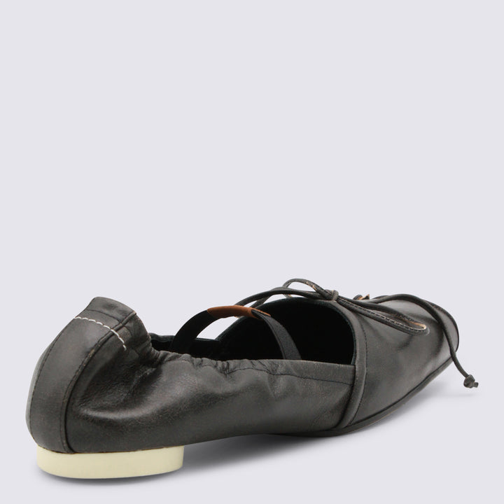 Mm6 Maison Margiela Flat shoes - BLACK/DOE BROWN | 21c8d6beb912e30bae79ba6b5d6cd8432bc8af24