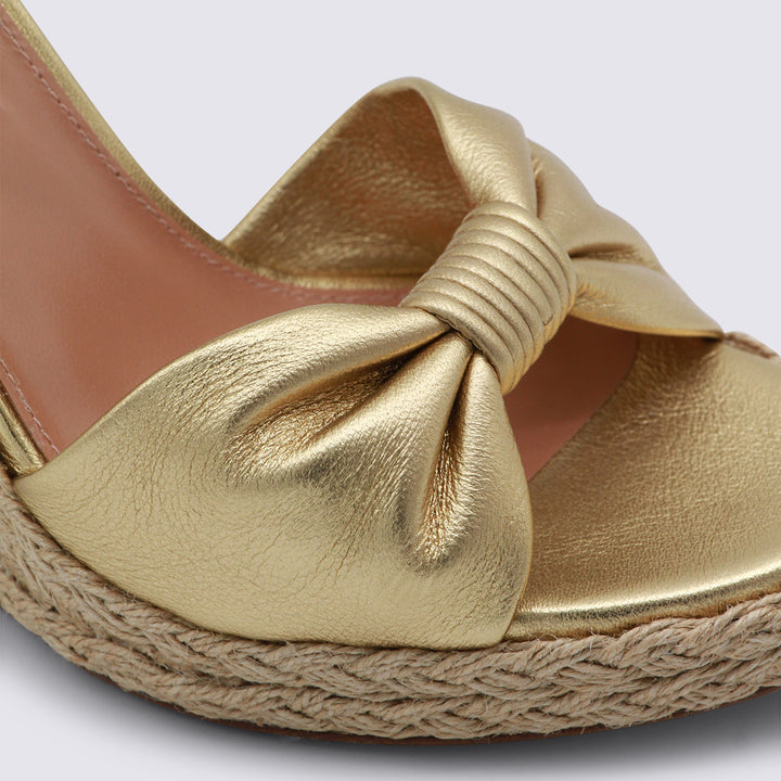 Aquazzura Flat shoes - SOFT GOLD | 2839e045b7cdaa21920f26fa6f079e87c26c7223