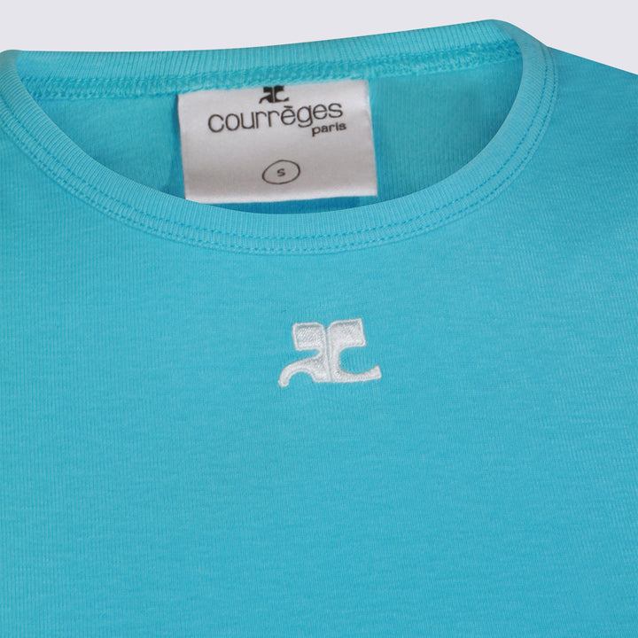 Courreges T-shirts and Polos - AQUA | 808a1e8d21e79a0d9052aa24b33e1799f2c35449