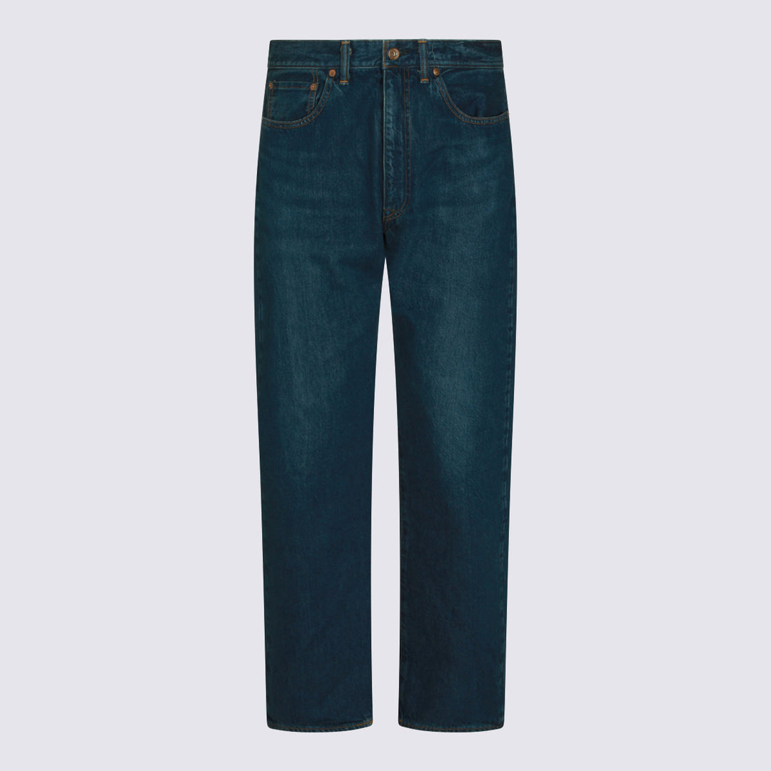 Maison Kitsune' Jeans - FADED INDIGO | fe485e4d251bfe7b652dc66363dd200b4c4a31b8