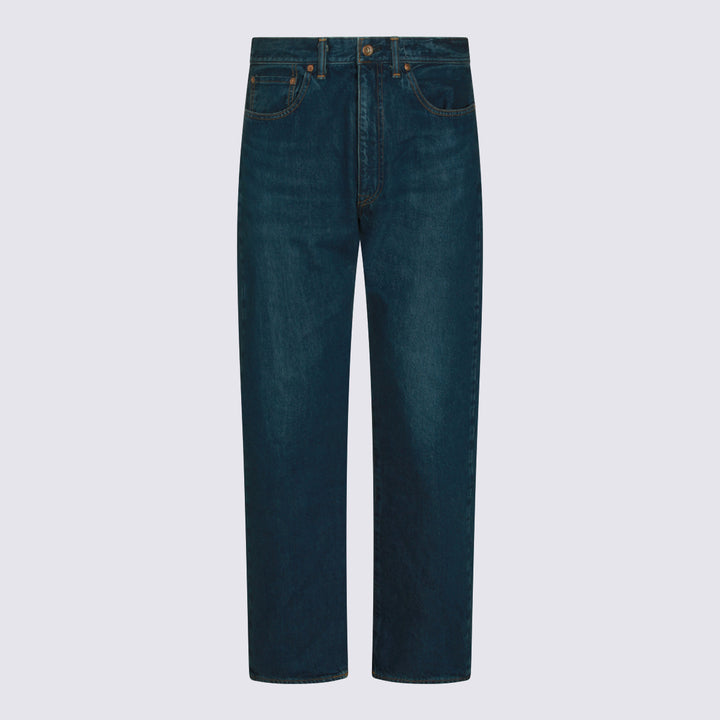 Maison Kitsune' Jeans - FADED INDIGO | fe485e4d251bfe7b652dc66363dd200b4c4a31b8